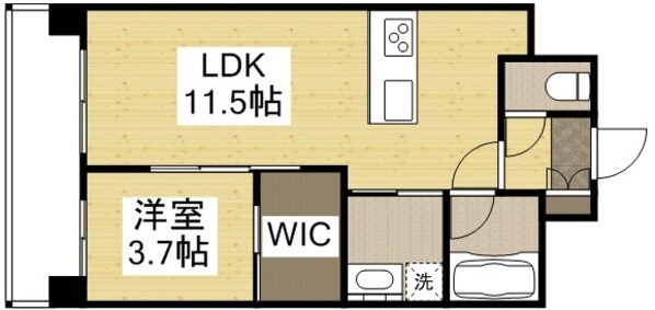 ルミエール岡山駅西口の物件間取画像